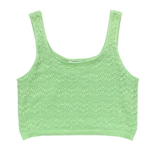 House of Harlow 1960 Tops - House Of Harlow 1960 Crochet Lace Knit Tank Top